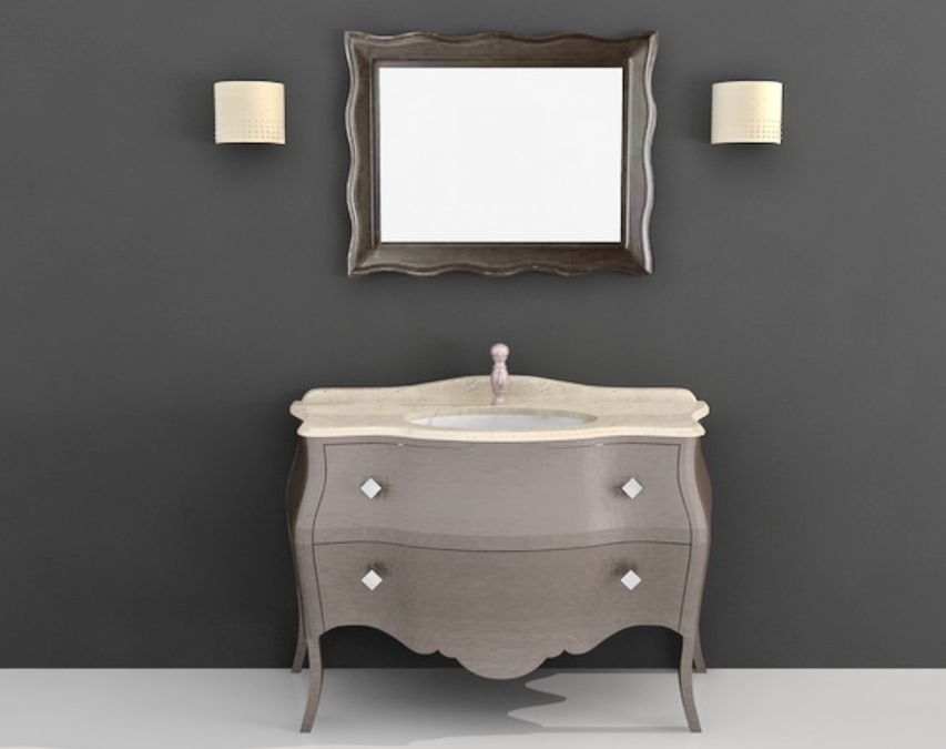 3d Marble Wash Basin With Cupboard Stand Max File