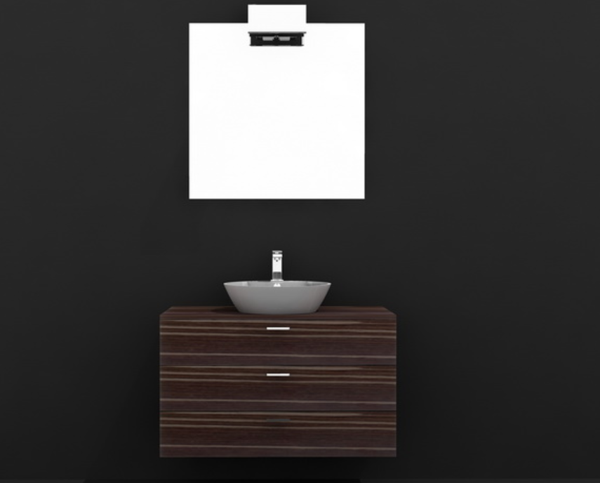 3d Counter Top Wash Basin With Mirrior Max File