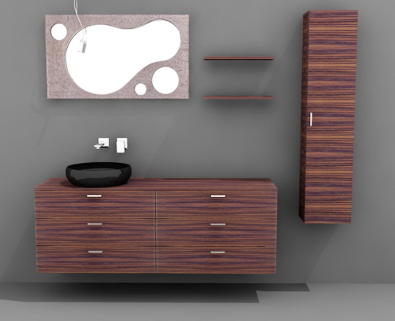 3d Crockery Unit With Wash Basin Cabinet Max File
