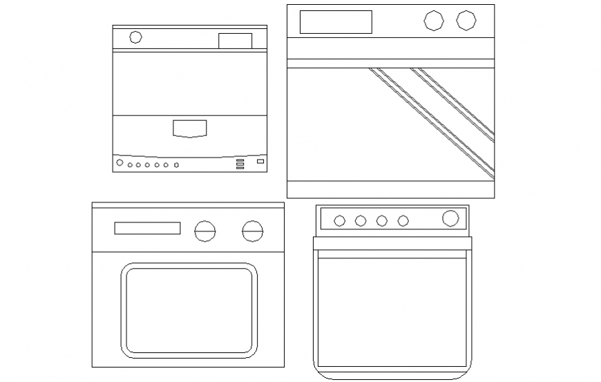 Washing Machine CAD Plans autocad file