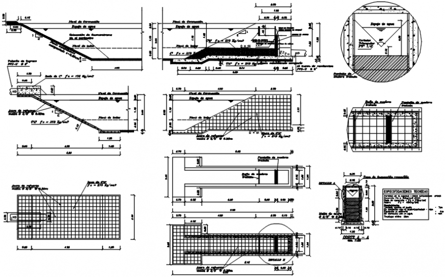 Urban Wastewater Treatment Plant CAD & Plumbing Drawing