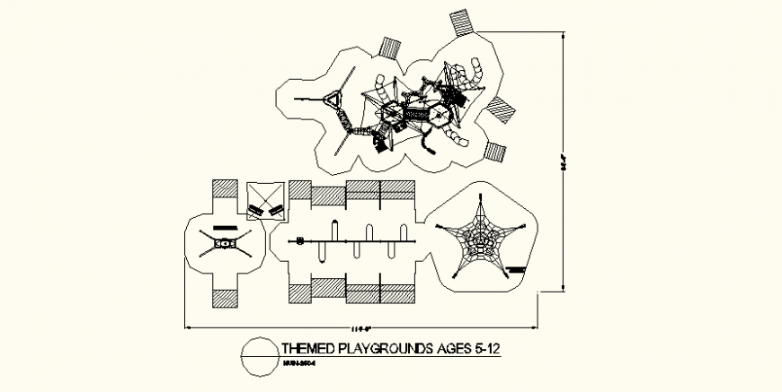 Watch and star shaped themed park detail park layout file
