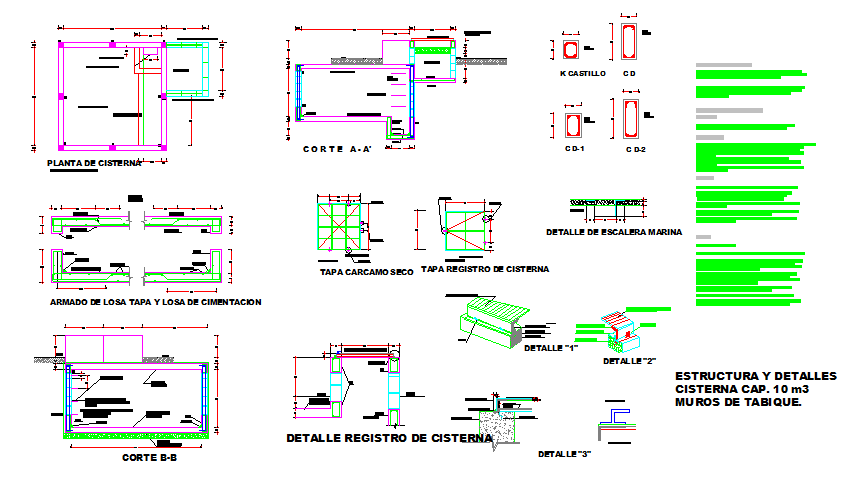 water tank construction details