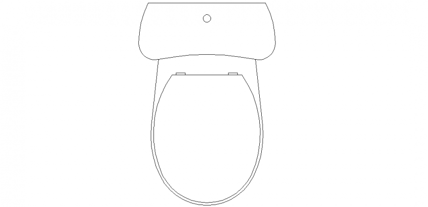 Water closet design of toilet area with closer design dwg file