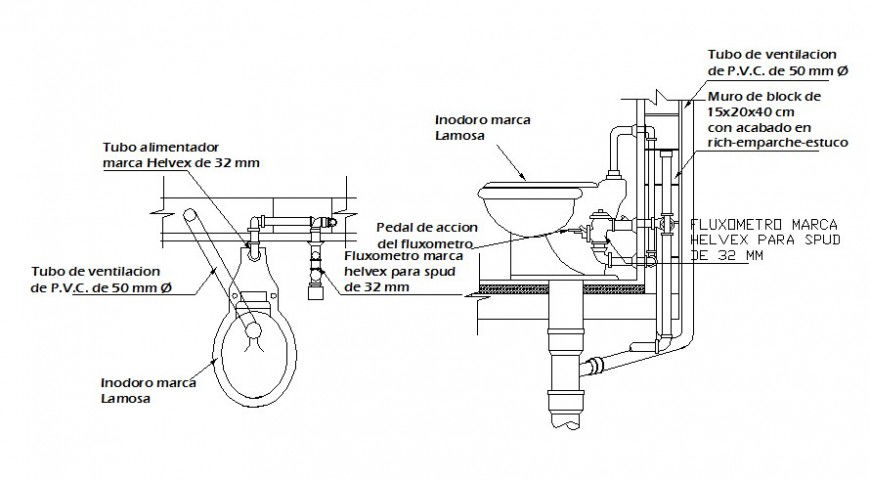 Water closet drawings 2d view elevation autocad software file