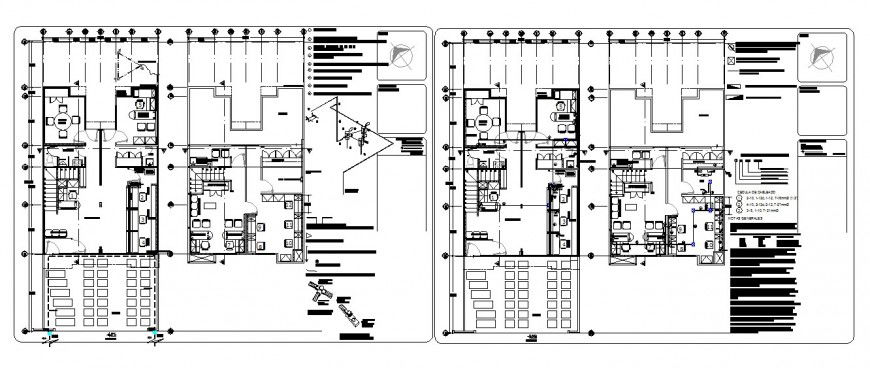 CAD Drawing of Water Pipe Line Housing Detail DWG File