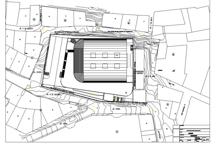 Water plant layout detail dwg file