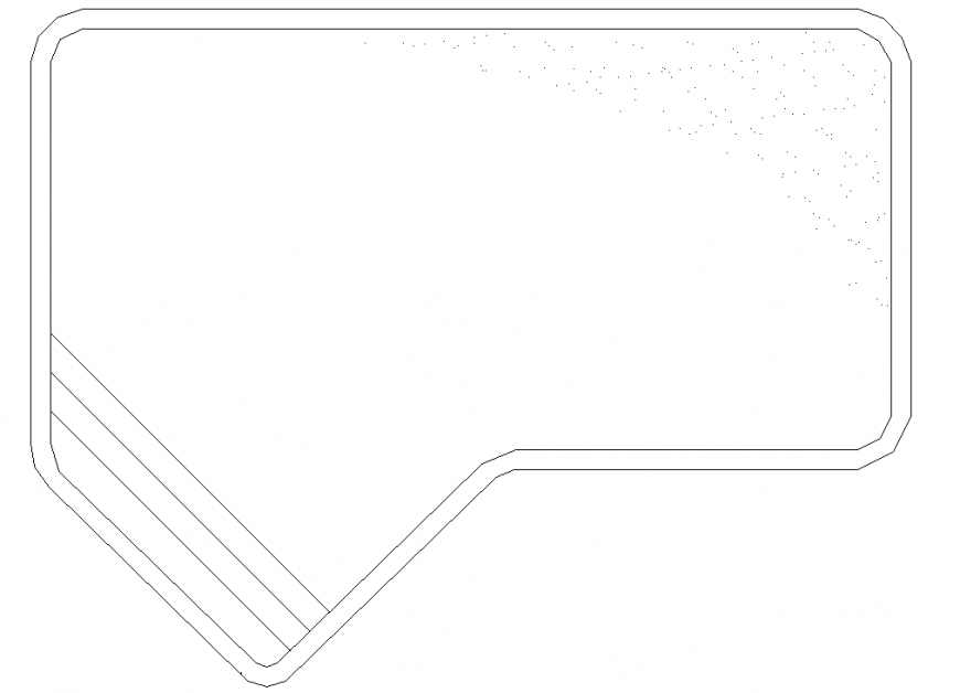 Water pool plan with a detailed dwg file.