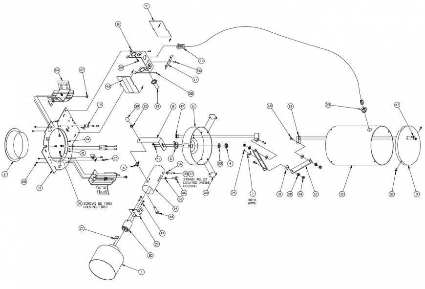 Water ride assembly and spare parts cad drawing details dwg file