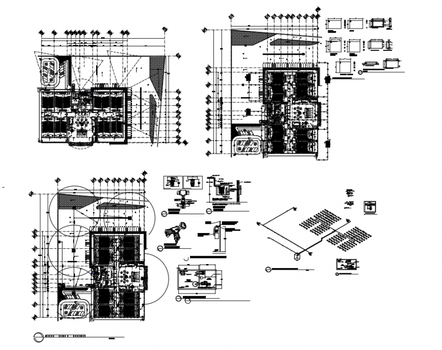 Water tank construction and structure cad drawing details dwg file