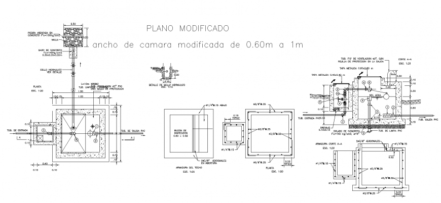 water tank structure drawing in dwg file.