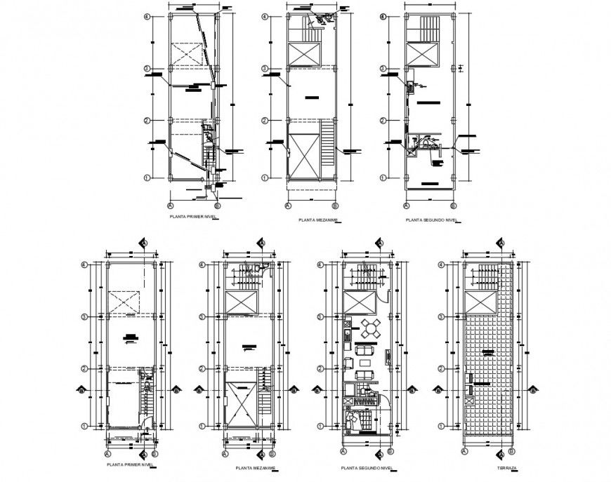 Water tube floor plan in auto cad file