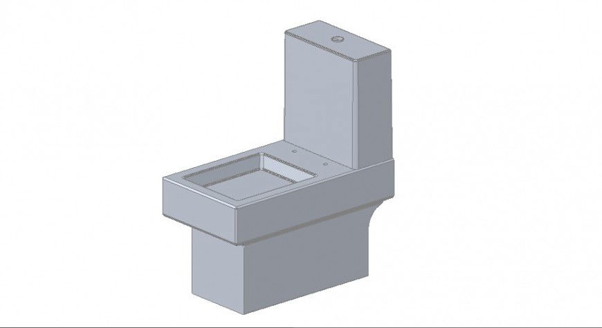 Wc detail 3d concept mdooel dwg file