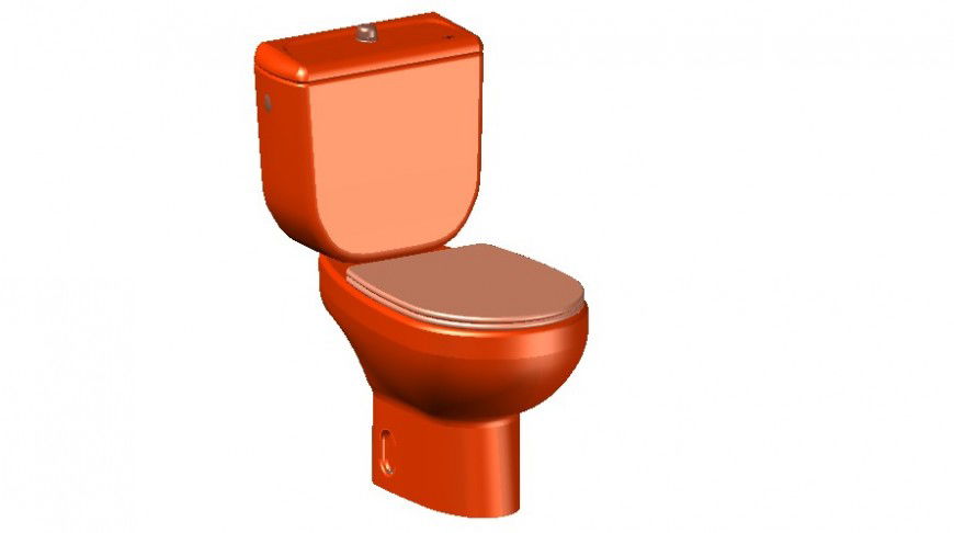 Wc detailing 3d view bathroom element detail dwg file
