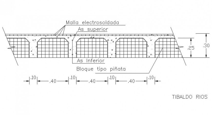 Welded mesh section plan layout file