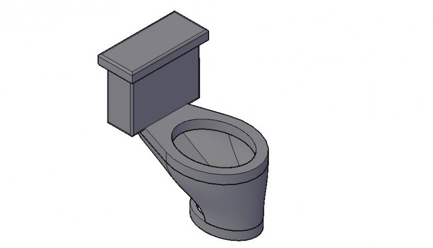 Western style bathroom detailing 3d concept detail