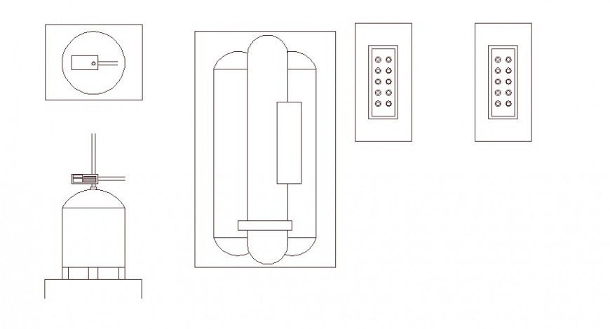 Window and fire safety window elevation block cad drawing details dwg file