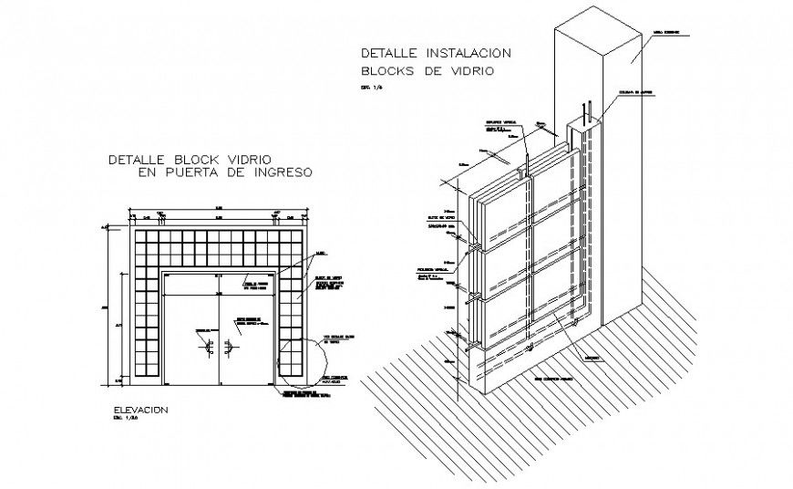 Window blocks detail elevation autocad drawing
