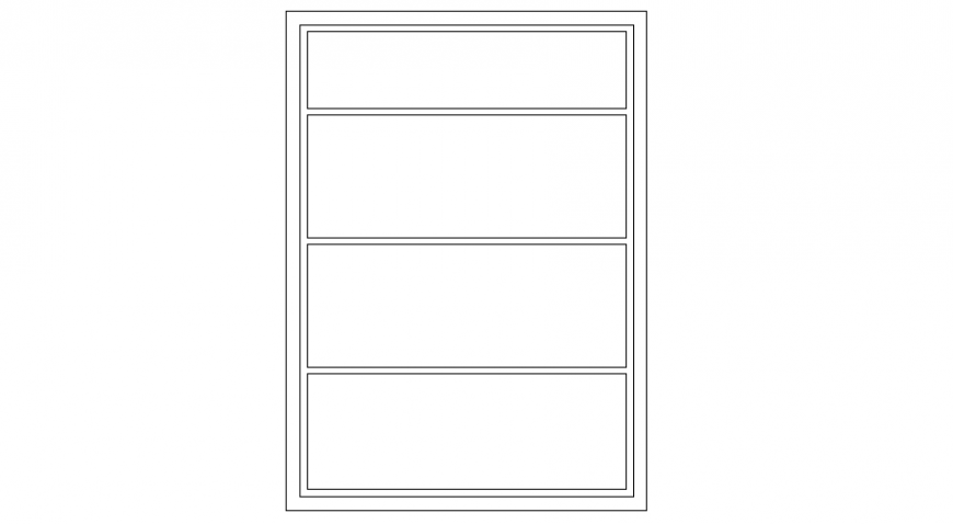 Window blocks drawings 2d view elevation autocad file