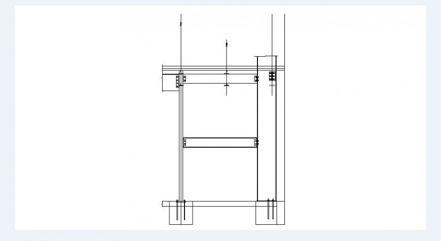 Window frame and installation 2d drawing details dwg file
