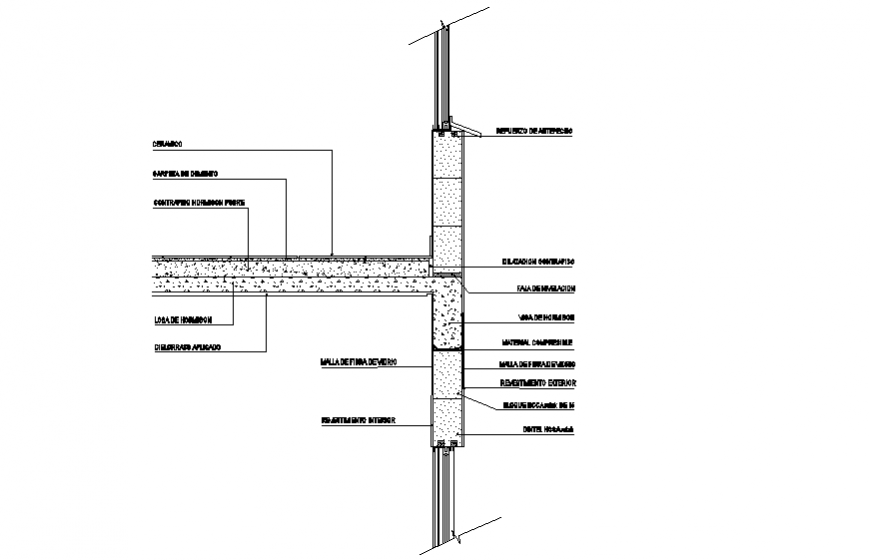 Window to slab section autocad file