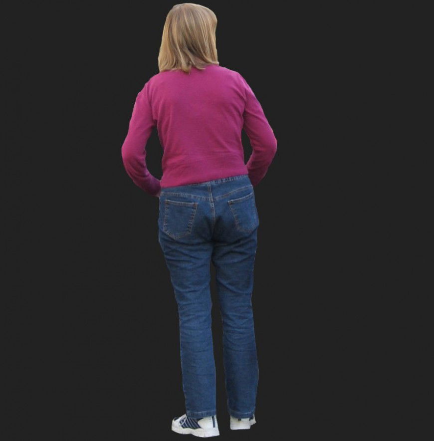 Women CAD blocks 3d model detail JPEG file