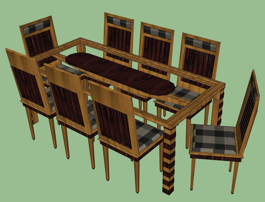 wooden dining table design