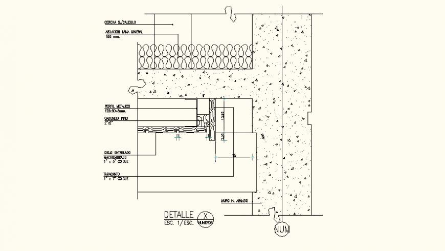 Wooden ceiling finish Detail elevation layout file