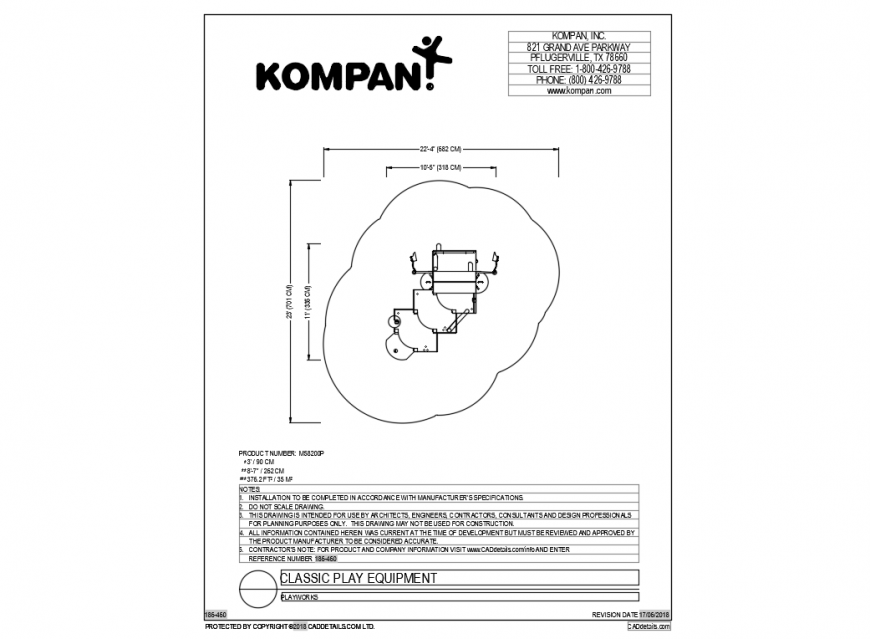 Wooden classical play equipment cad drawing dwg file