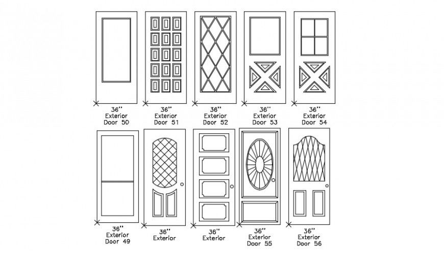Wooden door cad blocks dwg file
