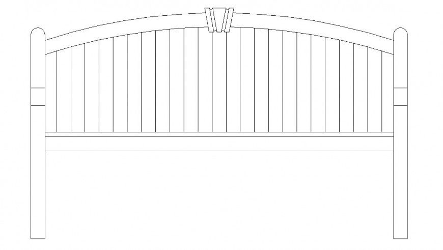 Wooden framing 2d model furniture detail dwg file