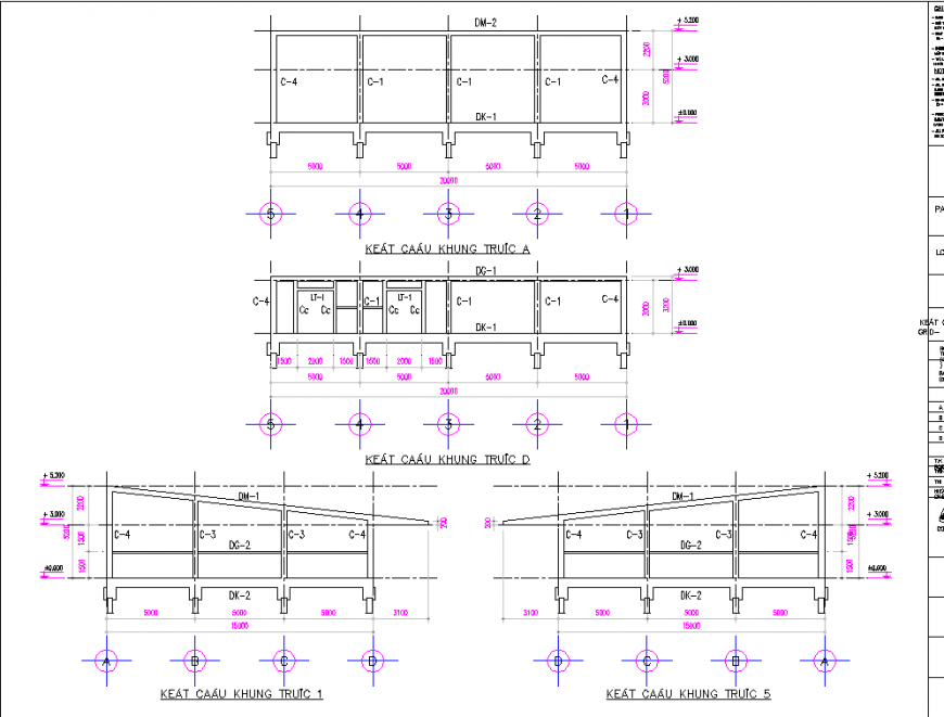 Wooden framing section plan autocad file