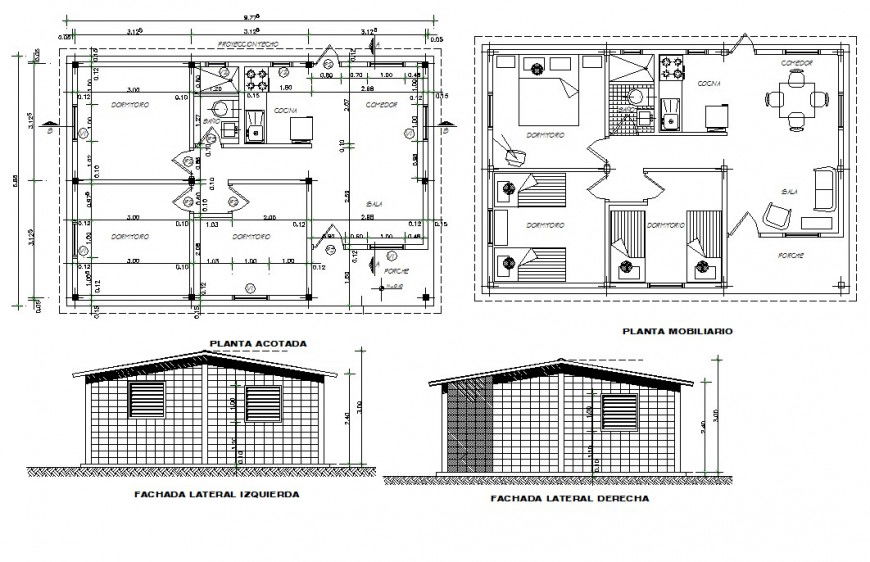 Wooden house detail drawing in dwg AutoCAD file.