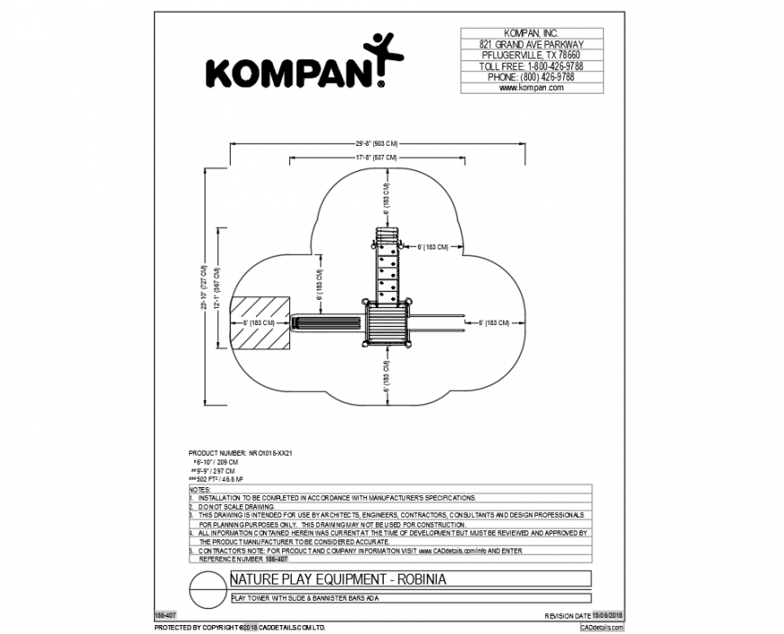 Wooden nature play equipment cad drawing dwg file