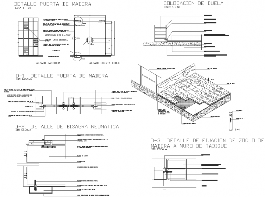 Wooden plank floor sand base board isometric view layout file