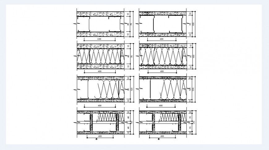 Wooden structured door couplings and installation details dwg file