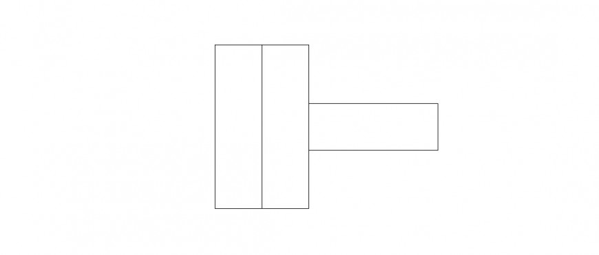 Wooden unique chair elevation block cad drawing details dwg file