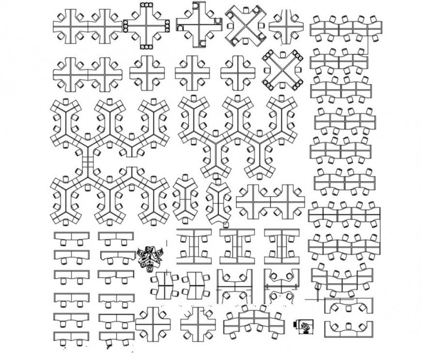 Work desk cad blocks autocad file
