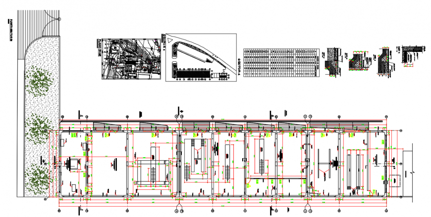 Work Shop Plan & section & Structure Detail