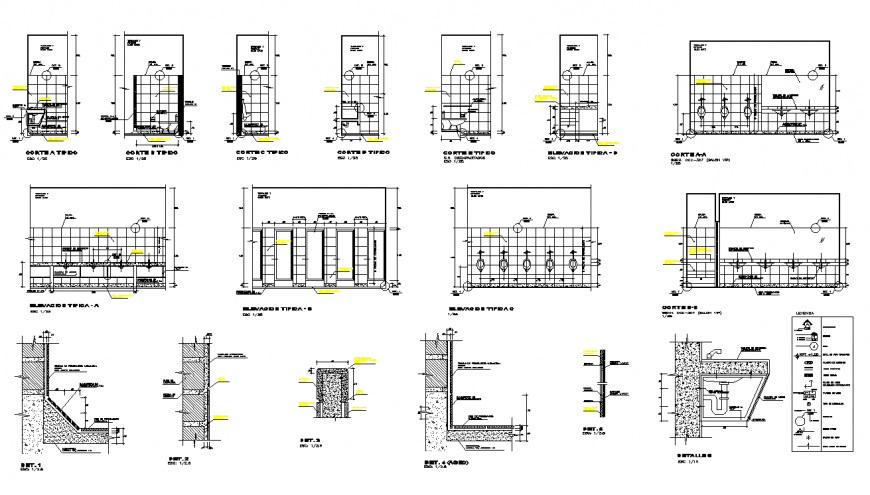 Working drawing of toilet in dwg file.