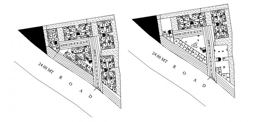 Working floor plan of residential apartment drawing in autocad file