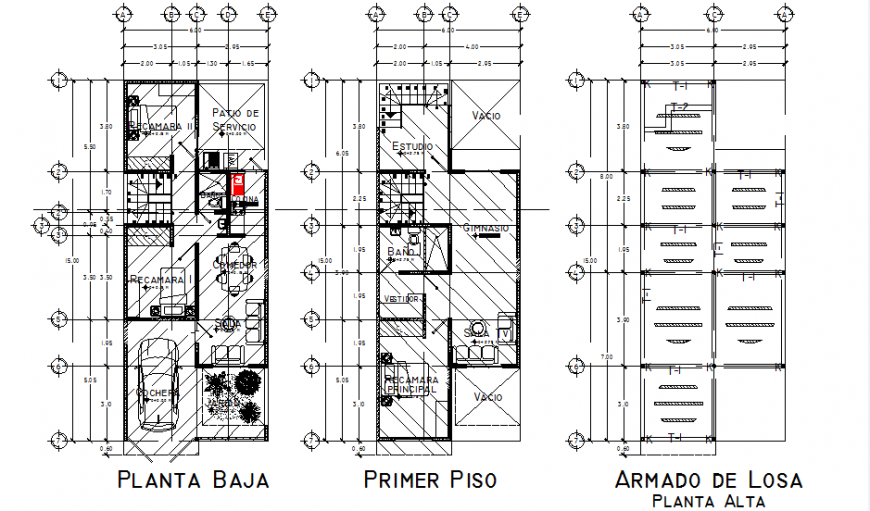 Working house plan detail