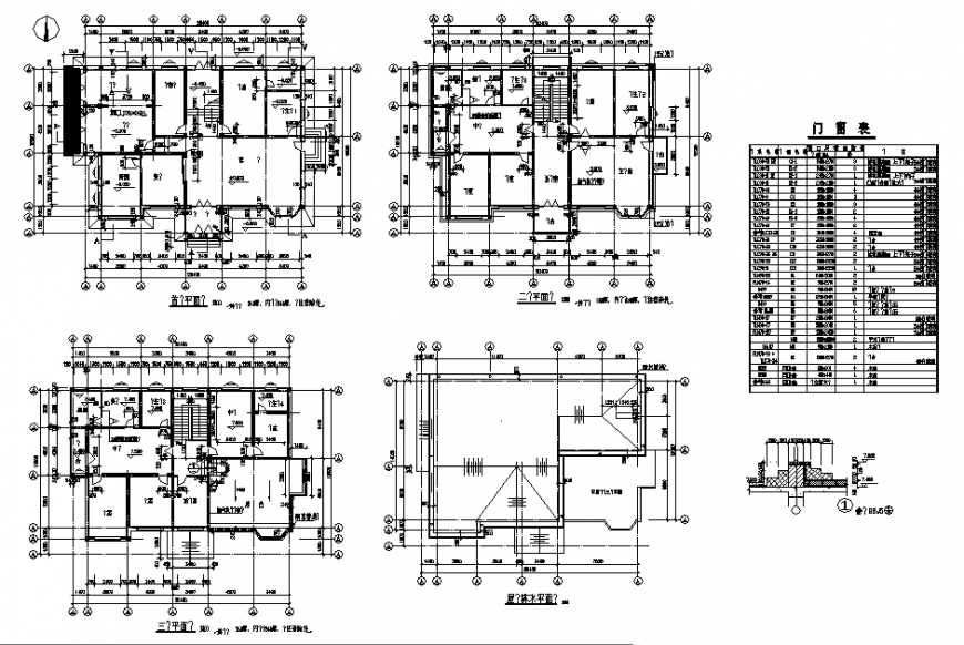 Working house planning detail dwg file