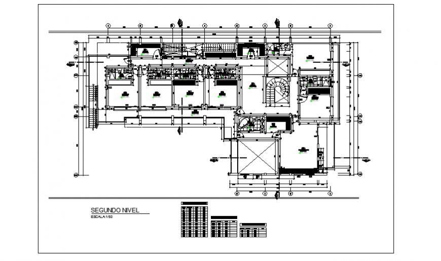 Working layout of modern house project design drawing