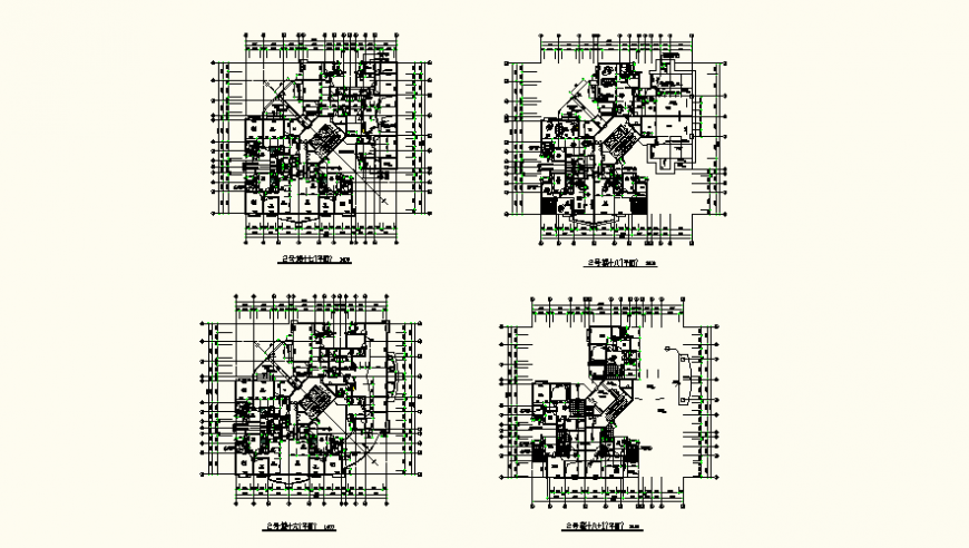 Working plan construction elevation and plan detail autocad file