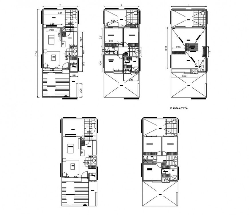 Working plan of apartment detail 2d view layout file in dwg format