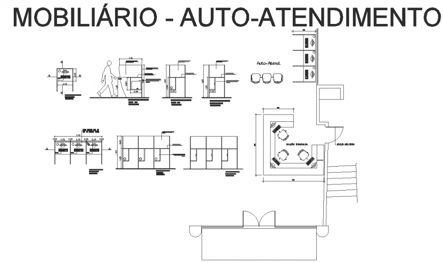 Workstation detail drawing in dwg AutoCAD file.