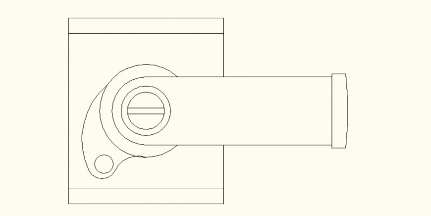 Yale door lock detail layout file