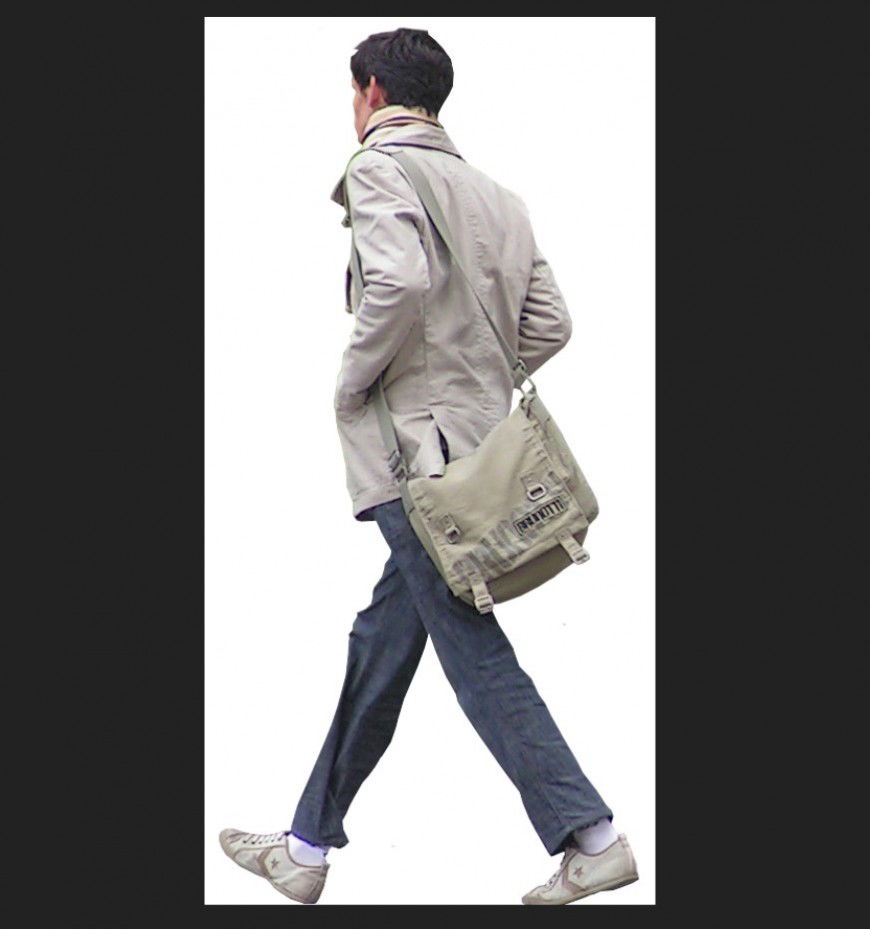 Young man 3d model CAD blocks detail JPEG file