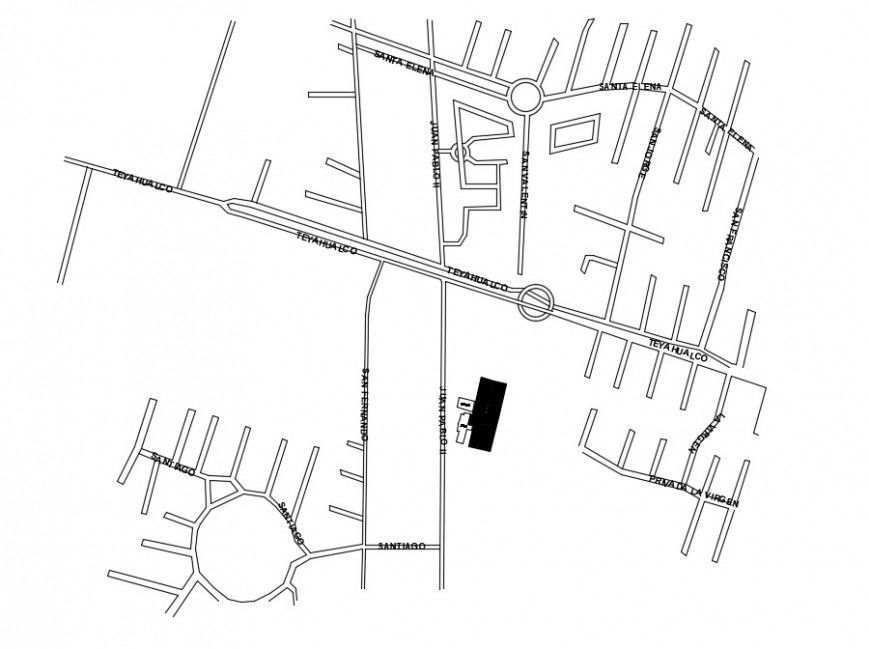 Zonal area detailing drawings 2d view autocad software file